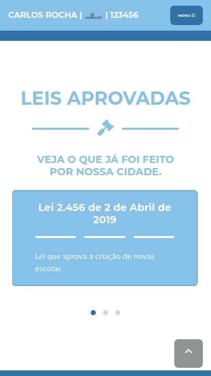 Pagina para campanha